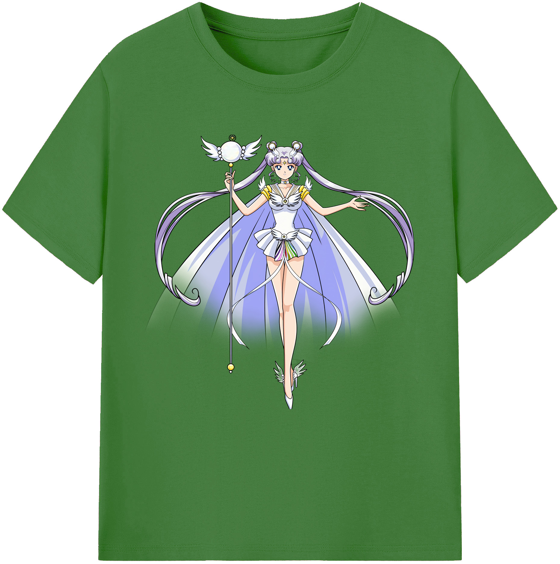 （画像用） 美少女戦士セーラームーン 月野 うさぎ つきの うさぎ Sailor Moon Tsukino Usagi レディースカジュアルプリントTシャツ（綿100％）